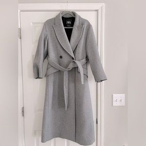 Zara Gray Long Coat